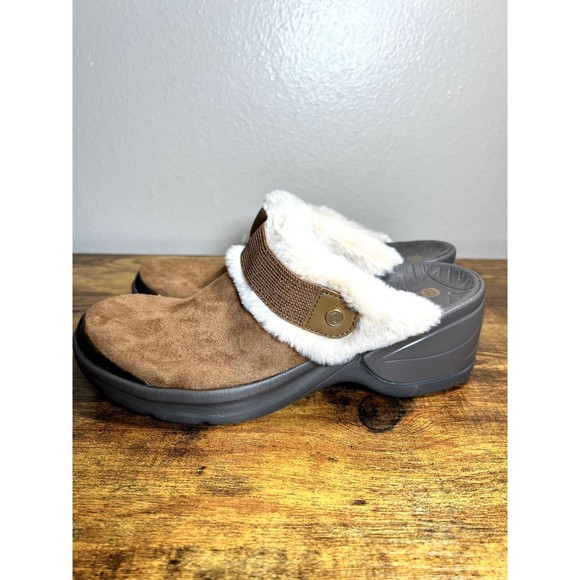 BZees Kismet Faux Fur Slip On Comfort Mules Shoes Women US Size 7.5M - Picture 9 of 13